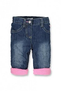 Weiche Used-Jeans mit Verstellbund