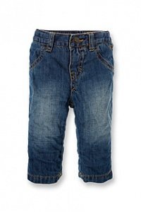 Weiche Used-Jeans mit Verstellbund