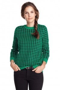 Weicher Intarsien-Pulli