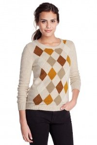 Weicher Rauten-Pulli