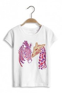 Weiches Baumwoll Jersey Artwork T-Shirt