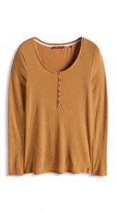 Weiches Henley-Longsleeve