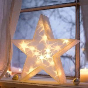 Weihnachtsbeleuchtung 3D-Stern