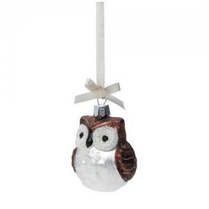 Weihnachtsdeko, -Eule- 2-teilig, Lisbeth