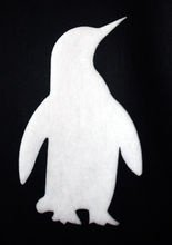 Weihnachtsdeko Pinguin Silhouette Groß