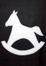 Weihnachtsdeko Schaukelpferd