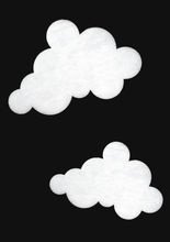 Weihnachtsdeko Wolke aus Schneewatte Kle