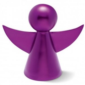 Weihnachtsdekoration Engel Gabriel lila