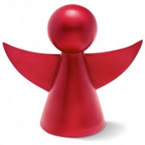 Weihnachtsdekoration Engel Gabriel rot