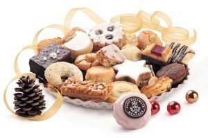 Weihnachtsgebäck Teller Dallmayr