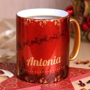 Weihnachtsgeschenk persönliche Tasse mit