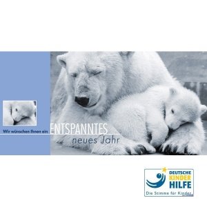 Weihnachtskarte Eisbären