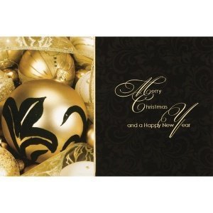 Weihnachtskarte Goldglanz