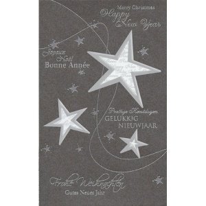 Weihnachtskarte Sternschnuppe
