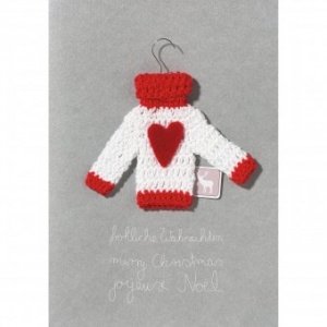 Weihnachtskarte Strick Pulli