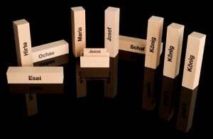 Weihnachtskrippe - ´´Jessas, Maria, Jose