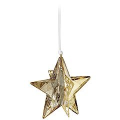 Weihnachtsornament Stern, Crystal Golden