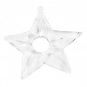 Weihnachtsschmuck Star 2er Set solid wei
