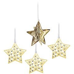 Weihnachtsset Stern, Crystal Golden Shad