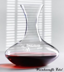 Wein-Dekanter mit Gravur