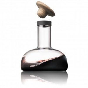 Wein-Dekantierkaraffe New Norm mit Eiche