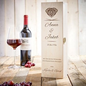 Weinbox aus Holz mit Gravur