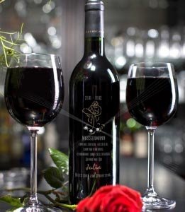 Weinflasche mit Swarovski-ElementsŽ *Was