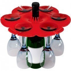 Weinflaschen Glashalter Bottle Bouquet