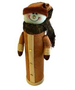 Weinflaschenbox *Schneemann*