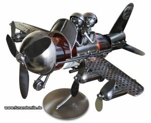 Weinflaschenhalter Flugzeug