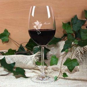 Weinglas von Leonardo graviert mit Weint