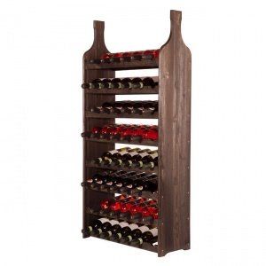 Weinregal Bottle, antikbraun