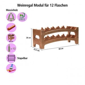 Weinregal Bouquet, stapelbar