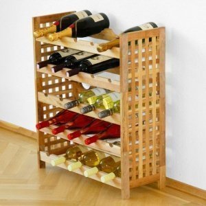 Weinregal Lucca f.25 Flaschen, Walnuss, 