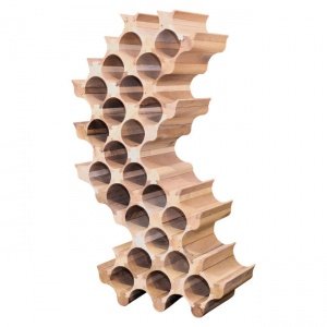 Weinregal Snake, gedämpfte Buche