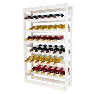 Weinregal Western, weiß 56 Fl., H 120x B