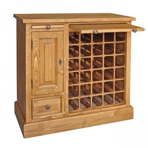 Weinschrank Landhausstil natur H 83 x B 