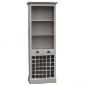 Weinschrank Landhausstil weiß H 210 x B 