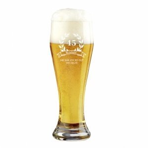 Weizenbierglas *Nie war ich so gut*