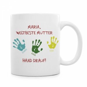 Weltbeste Mutter - personalisierte Tasse