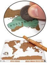 Weltkarte Reisekarte zum Rubbeln