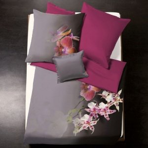 Wende-Bettwäsche Modern Art, Orchidee, 1