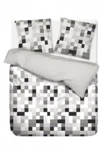 Wendebettwäsche-Set pixel charcoal