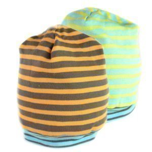 Wendemütze orange türkis BIO