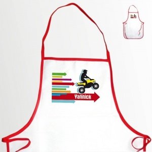 Werkenschürze mit Quad und Wunschna