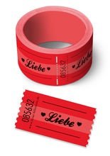 Wertmarke-Rolle Gutschein Liebe Geschenk