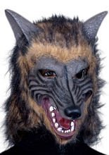 Werwolf Halloween Maske grau-braun