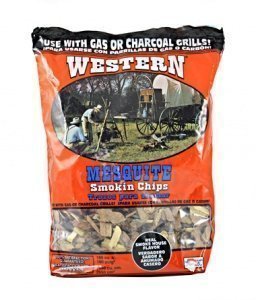 Western BBQ cookin Wood Western Mesquite BBQ Smoking Wood Chips (870g)