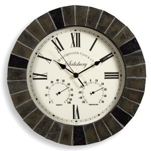 Wetterfeste Wanduhr mit Wetterstation "S