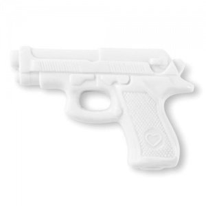 WHITE LADY Mini Pistolenseife - weiß